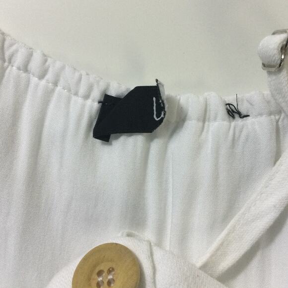 LULU'S XL Turn Up the Temp White Sleeveless Wide-Leg Wide Leg Jumpsuit NEW B66 - Picture 10 of 13